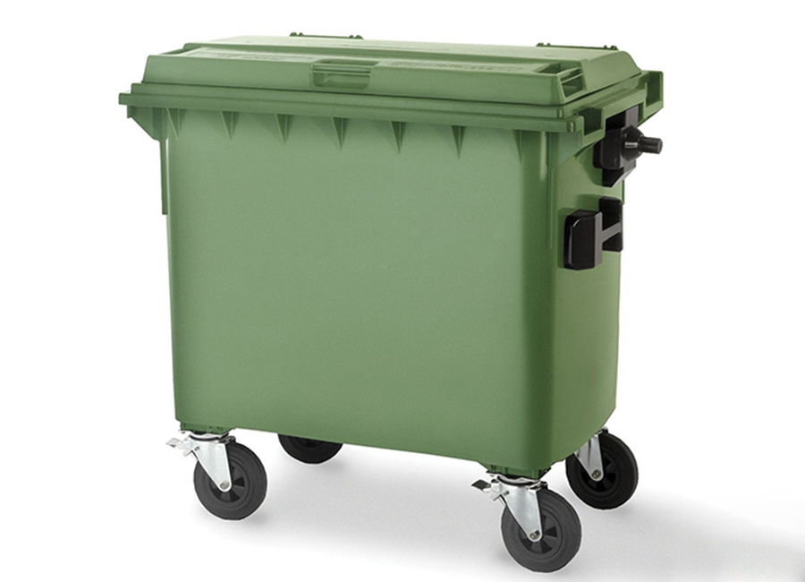 Contenedor de basura de nuestra fábrica de elementos de limpieza